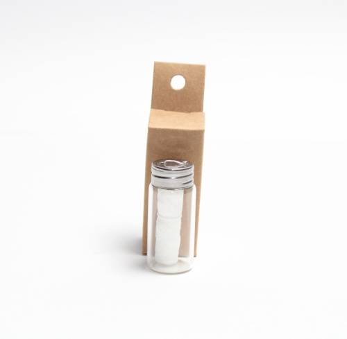 Tandfloss draad PLA in glas