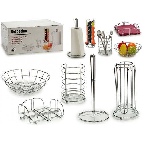 5 delig keukenaccessoires RVS