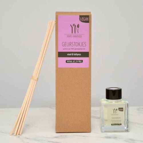 Geurstokjes 100 ml viool & lathyrus