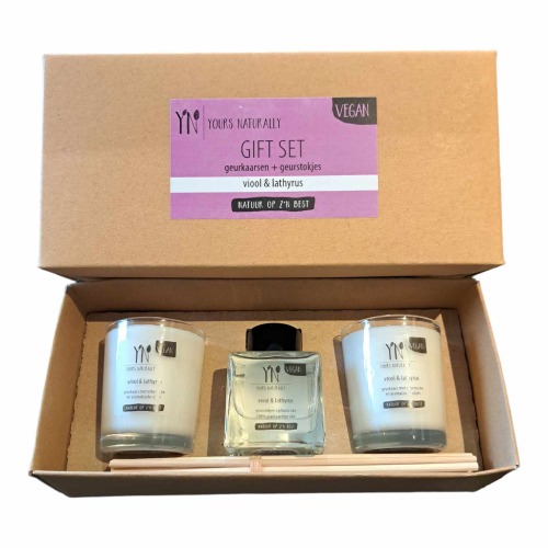 Giftset viool & lathyrus