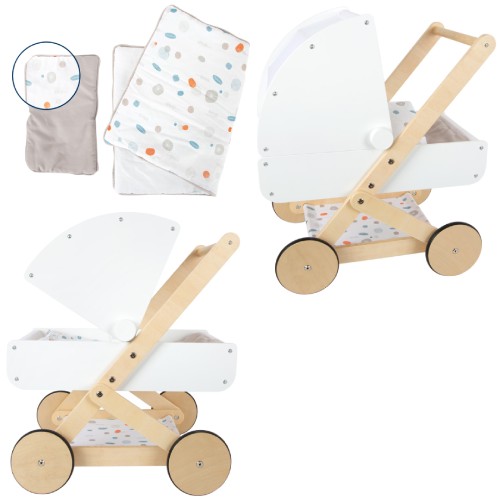 Houten poppenwagen - Afbeelding 2