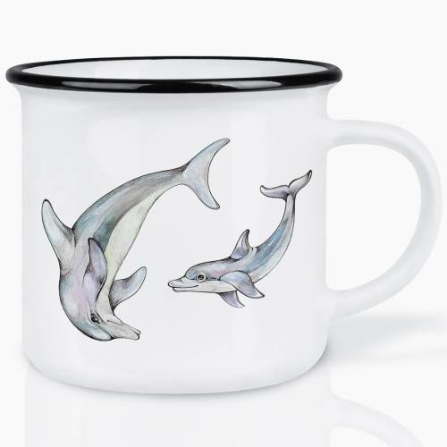 Keramische mok dolfijnen 250 ml